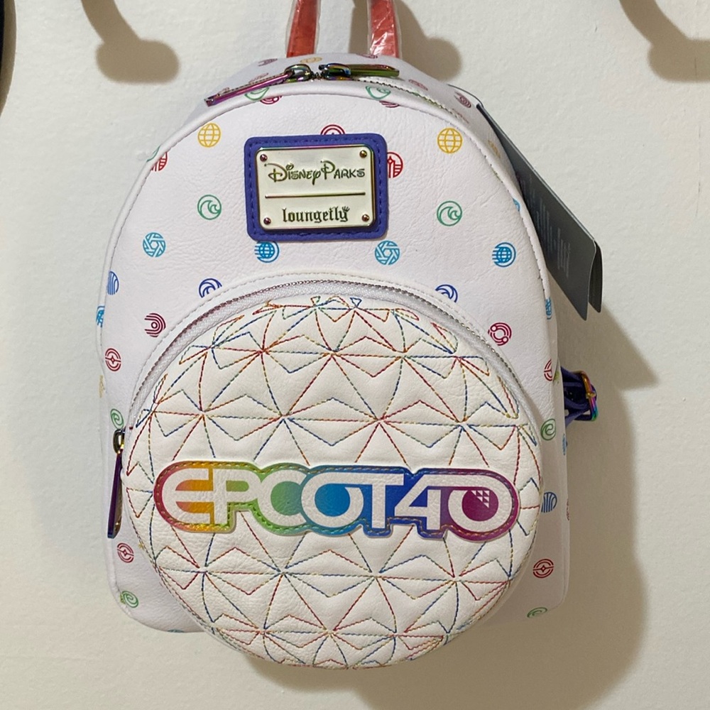NWT EPCOT 40 Loungefly mini backpack